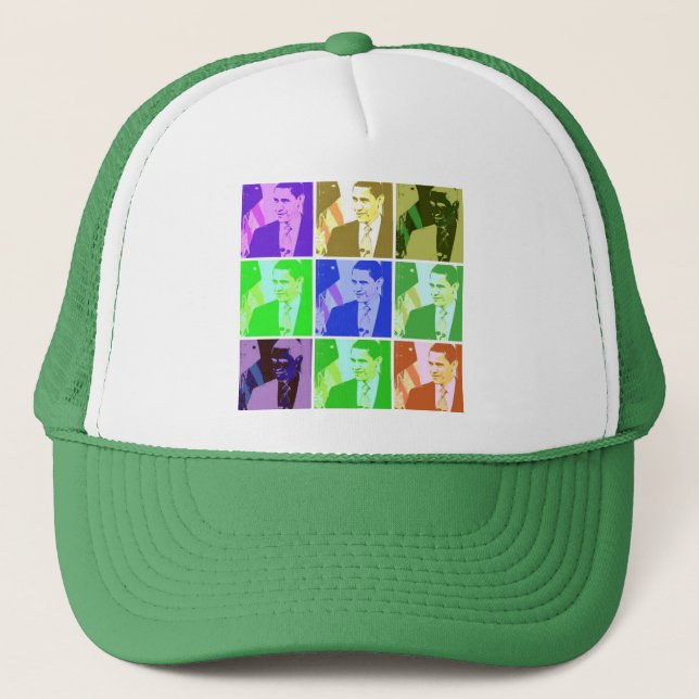 Casquette Barack Obama Pop Art (Devant)