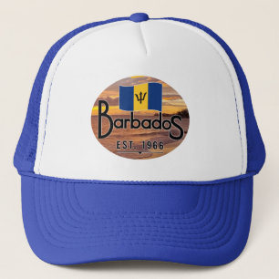 Casquette "Barbados Est. Coucher de soleil de 1966 avec drap