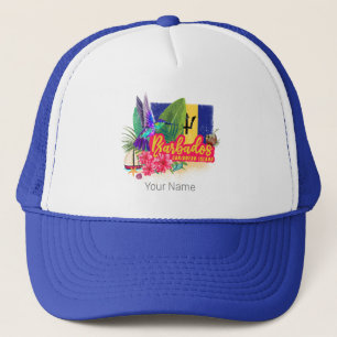 Casquette Barbados Retro Caraïbes Vintage Island Souvenir