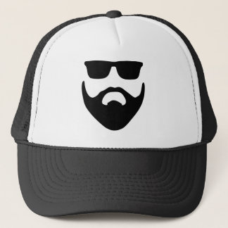 Casquette barbe et lunettes de soleil de hippie