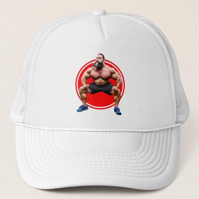 Casquette Barbu musclé (Devant)