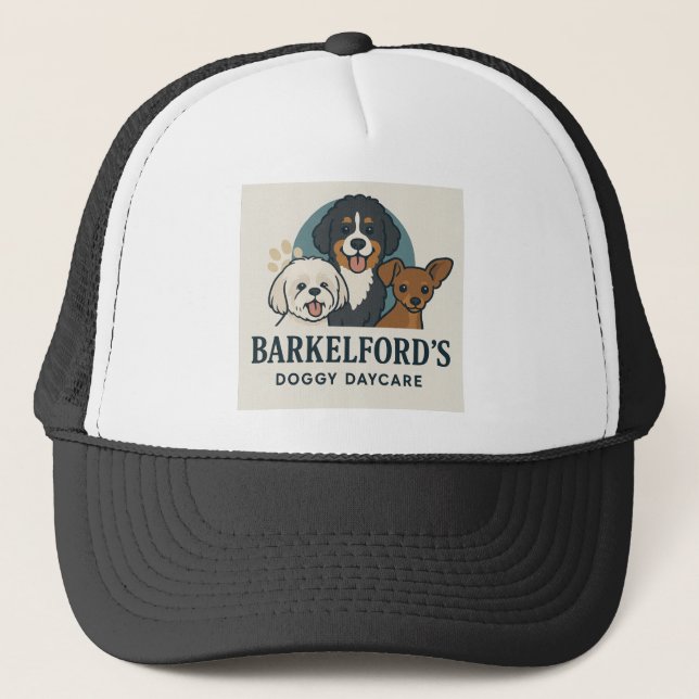 Casquette Barkelford's Doggy Daycare Trucker Hat  (Devant)