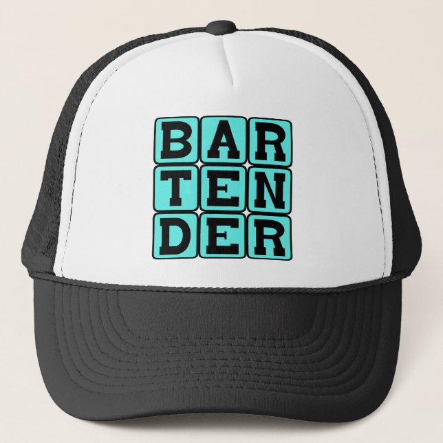 Casquette Barman, Distributeur de boissons (Devant)