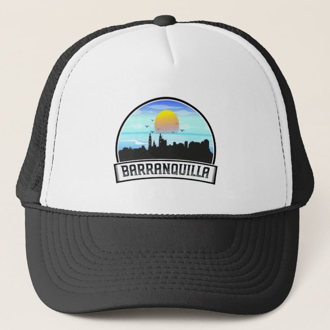 Casquette Barranquilla Colombie Skyline Panorama (Devant)
