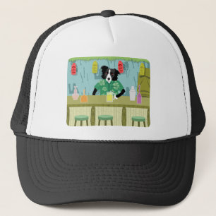Casquette Barre en bambou de border collie Tiki