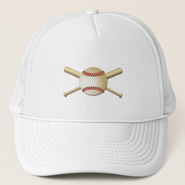 CASQUETTE BASE-BALL ET BATTES (Devant)