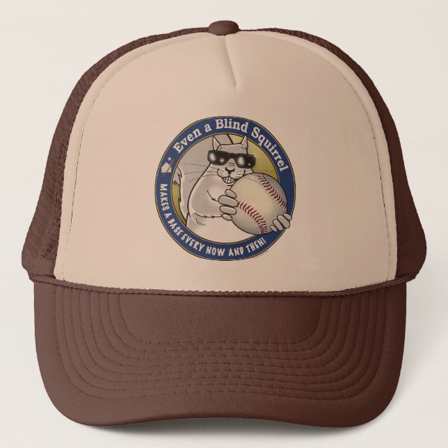 Casquette Base-ball sans visibilité d'écureuil (Devant)