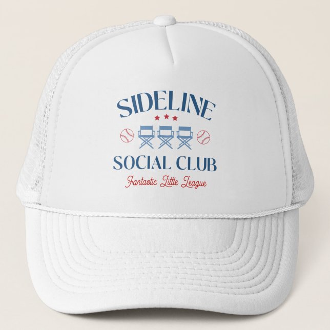 Casquette Baseball Baseline Social Club avec nom de ligue (Devant)