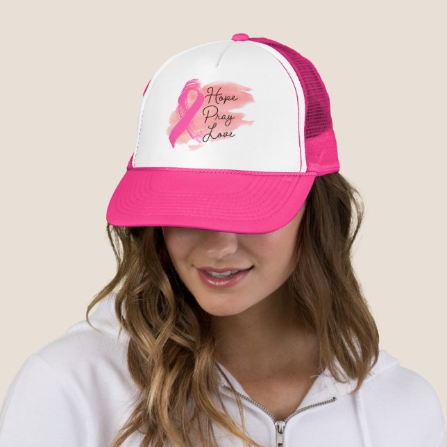 Casquette Baseball et sensibilisation au cancer du sein (En situation)