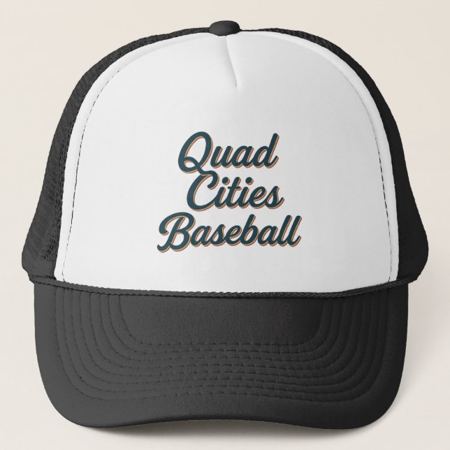 Casquette Baseball Quad Cities - Sports Vintages Script (Devant)