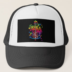 Casquette Basse guitare couleur splash