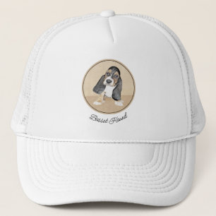 Casquette Basset Hound Peinture Chiot - Art Chien original