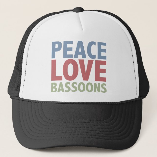 Casquette Bassons d'amour de paix (Devant)