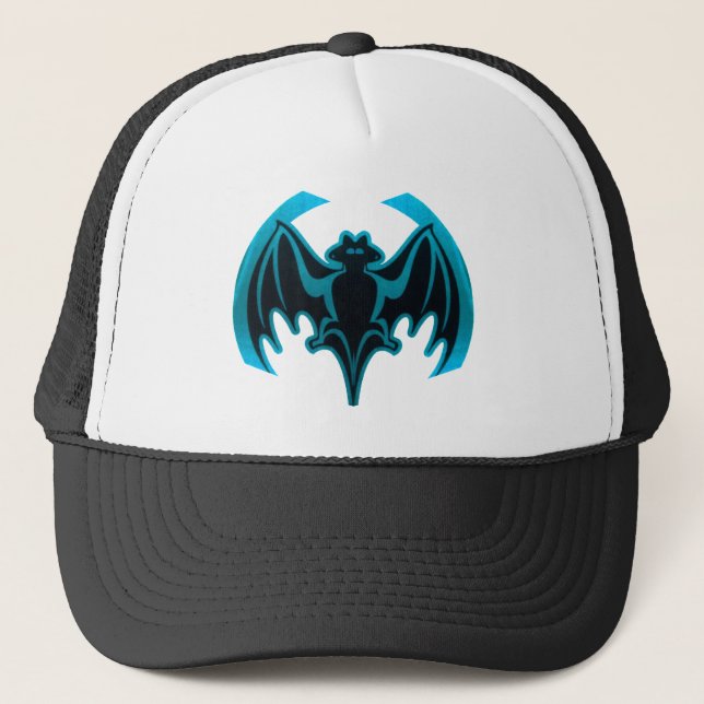 Casquette Bat Cyan Le MUSÉE Zazzle Cadeaux (Devant)