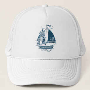 Casquette Bateau à vent bleu marine