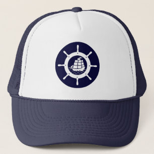 Casquette Bateau bleu blanc et bleu marine