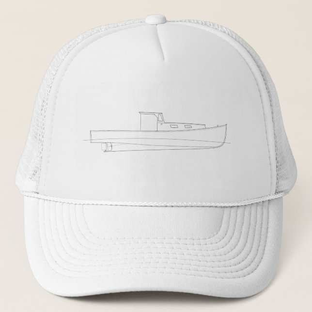 Casquette Bateau classique de homard du Maine - dessin au (Devant)