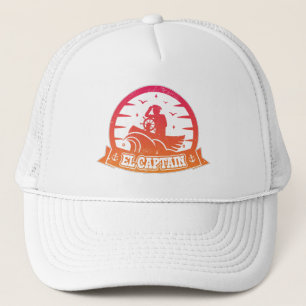 Casquette Bateau d'ancre de capitaine cool et voile rétro