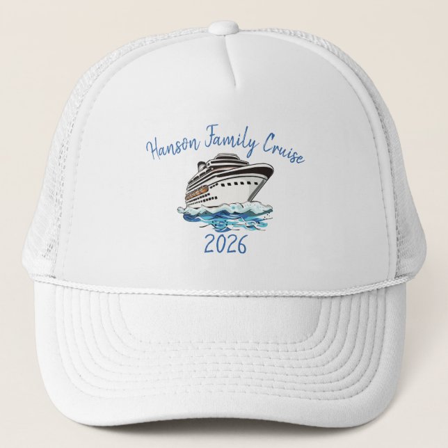 Casquette Bateau de croisière personnalisé (Devant)