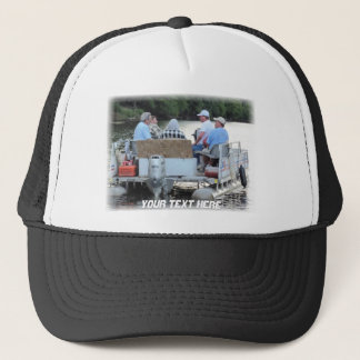 Casquette Bateau de ponton de plouc, votre texte ici