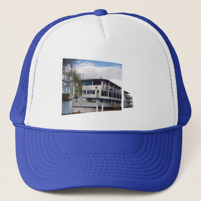 Casquette Bateau de rivière en art pop out,  (Devant)