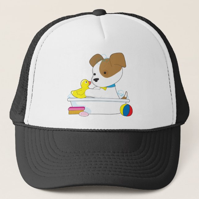 Casquette Bath mignon de chiot (Devant)