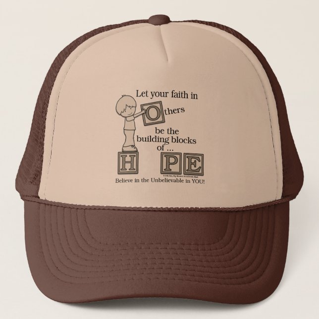 Casquette Bâtir des blocs d'espoir (Devant)