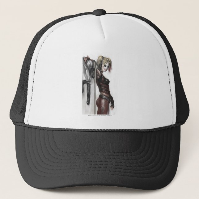 Casquette Batman Arkham City | Harley Quinn Illustration (Devant)