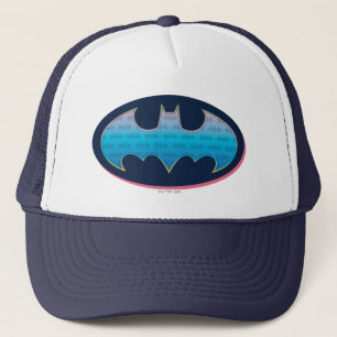Casquette Batman   Symbole rose et bleu