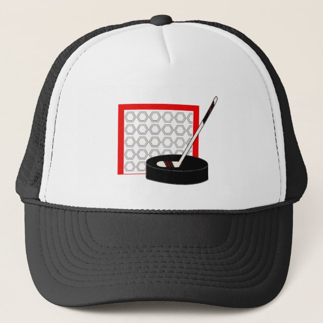 Casquette Bâton et filet de hockey (Devant)