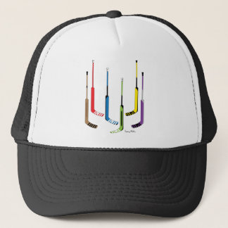 Casquette Bâtons colorés de gardien de hockey