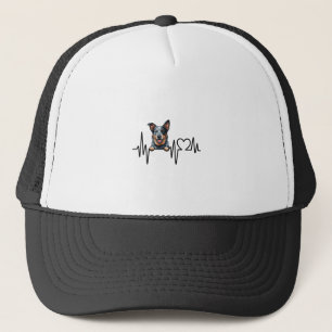 Casquette Battement de coeur de chien de bétail australien E