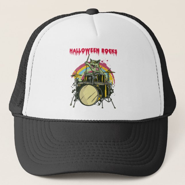 Casquette Batteur de Chat Zombie (Devant)