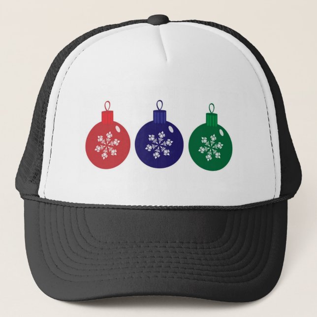 Casquette Baubles de Noël (Devant)