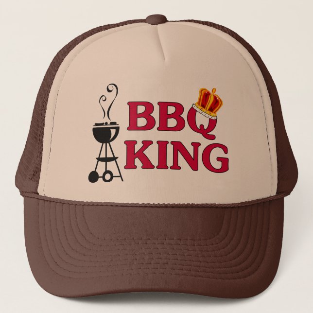 Casquette BBQ King Trucker Chapeau (Devant)