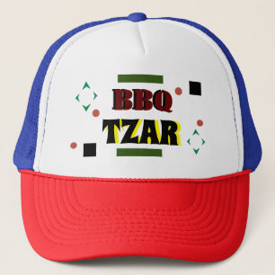 Casquette BBQ Tzar Trucker Texte Abstrait multicolore Chapea