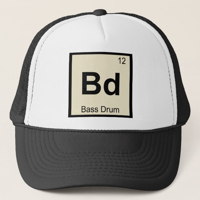 Casquette Bd - Musique de grosse caisse Chimie Tableau pério (Devant)