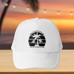 Casquette Beach Bachelor Party Island Mariage personnalisé<br><div class="desc">palmiers noirs cool sur une élégante soirée de célibataire ou casquette mariage. Customisez ces casquettes tropicaux pour votre mariage de destination. Ils sont parfaits pour toute la fête de la mariée lors d'un dîner de répétition sur l'île ou pour une bonne d'honneur ou un meilleur homme.</div>