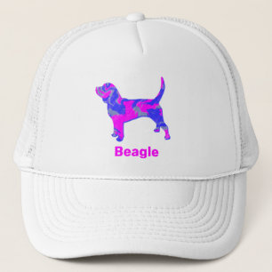 Casquette Beagle Hound Chien Cute Rose Silhouette Personnali
