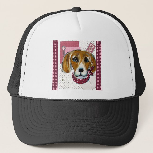 CASQUETTE BEAGLE VALENTINE (Devant)