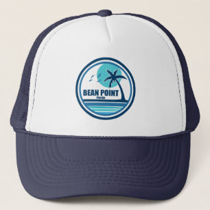 Casquette Bean Point Beach Floride Palm Tree Birds