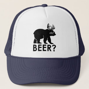Casquette Bear Beer? moose canada buvant chapeau de camionne