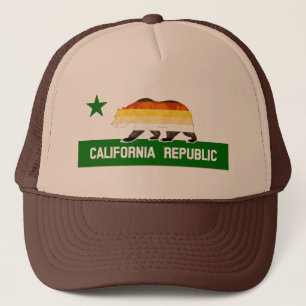 Casquette Bear Pride Drapeau Ours en Californie