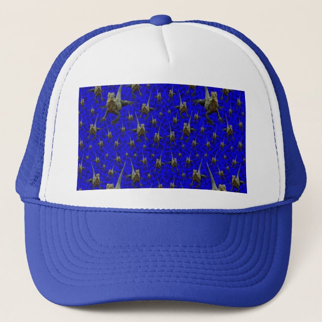Casquette Bearded Dragon Lizard, Truckers Hat (Devant)