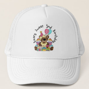 Casquette Beary Sweet 3e Anniversaire Tshirts et cadeaux