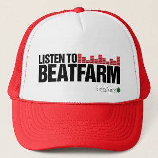 Casquette Beatfarm écoutent rouge