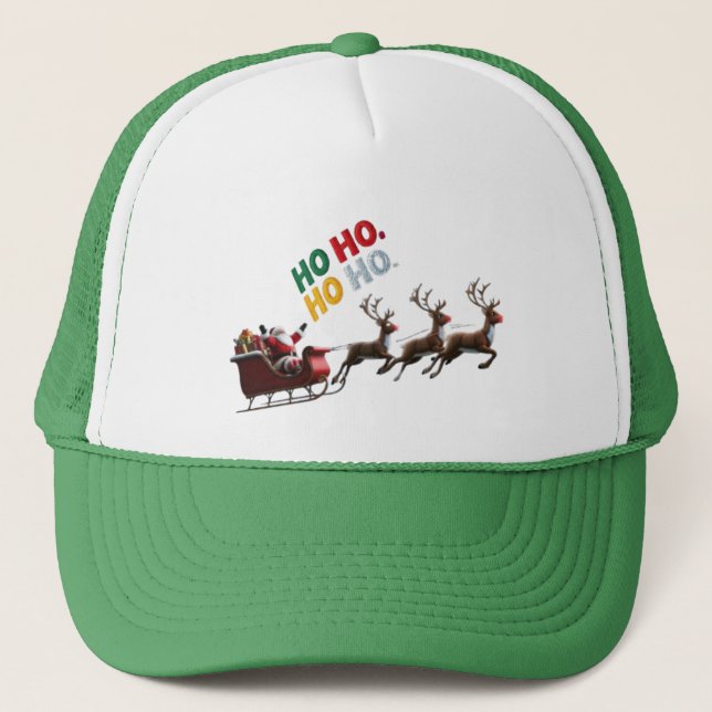 Casquette Beau chapeau de camion de Noël (Devant)