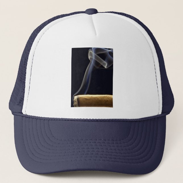Casquette Beau cigare avec de la fumée (Devant)