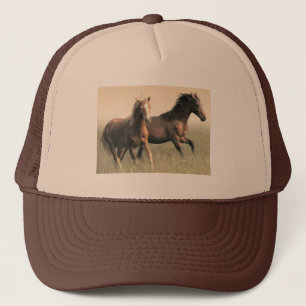 Casquette Beau fonctionnement Brown de chevaux