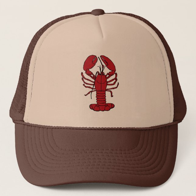 Casquette Beau Homard de plage Nautique chapeau de camion de (Devant)